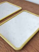 Duo miroir barbier vintage années 60