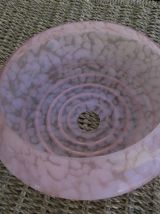 Abat jour ART déco en verre Clichy rose