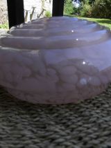 Abat jour ART déco en verre Clichy rose