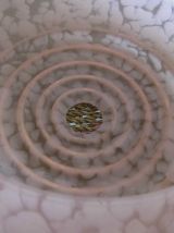 Abat jour ART déco en verre Clichy rose