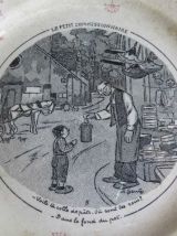 LOT de 4 assiettes parlantes "sujets GENTY"  XIXème 