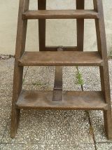 escabeau  ancien  en bois  , vintage