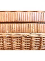 Valisette en osier et tissu