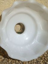 suspension , abatjour vintage en opaline