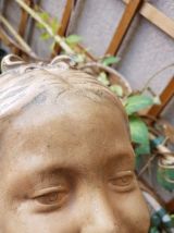 buste plâtre "la florentine" dite "la rieuse" d'après Jean-B