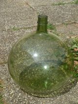 dame jeanne en verre , vintage