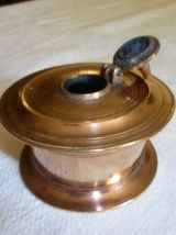 Encrier cuivre massif inde, vintage