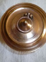 Encrier cuivre massif inde, vintage