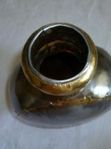 Gourde artisanale métal poli Rajasthan XXème