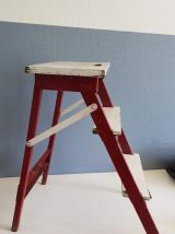 escabeau bois et métal 2 marches pliable et portable 