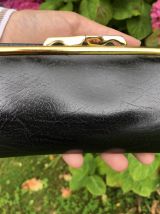 Porte monnaie en cuir Vintage