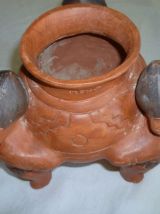 Vase tripode (style précolombien) vintage Mexique