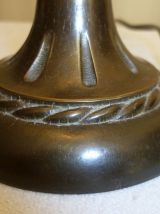 Lampe à poser champignon à pampilles, vintage