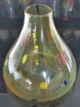 Vase Verre Souffle, Spatter glass
