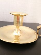 Bougeoir laiton "rat de cave" 