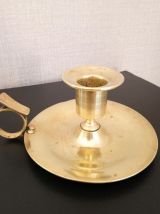 Bougeoir laiton "rat de cave" 