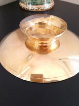 Vide poche en laiton motif "paons" 