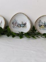 3 coupelles en porcelaine