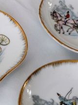 3 coupelles en porcelaine