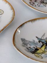 3 coupelles en porcelaine