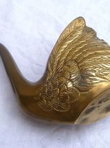 cygne en laiton ,  vintage