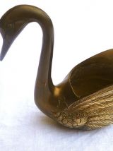 cygne en laiton ,  vintage