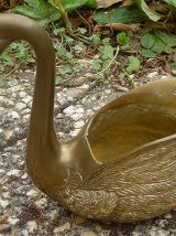 cygne en laiton ,  vintage