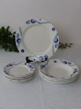 6 Assiettes à dessert 