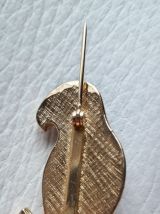 Broche perroquet émaillée vintage