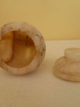 Petit pot en oxyx marbre 1970 Inde