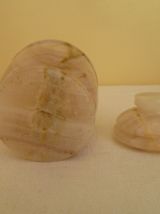 Petit pot en oxyx marbre 1970 Inde