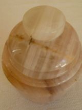 Petit pot en oxyx marbre 1970 Inde