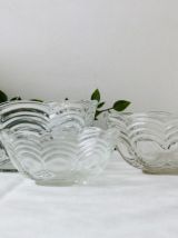 Set de 3 saladiers en verre