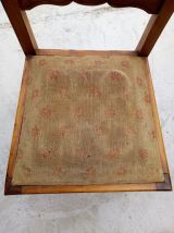 Chaise bois et tissu tapissier