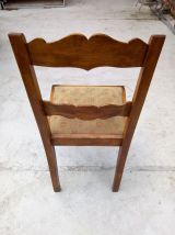 Chaise bois et tissu tapissier
