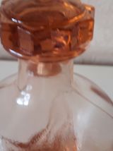 carafe rose ambree  en verre