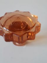 carafe rose ambree  en verre