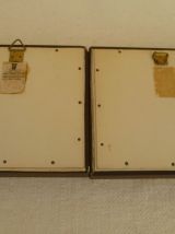 2 petits tableaux émaux Limoges L DADAT vintage