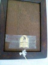 Cadre Fleurs séchées façon herbier vintage Bretagne