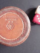 Gobelet en Cuir pour Jeux de Dés Vintage 1970
