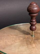 Plateau à Fromage Français Rétro 1970 Bois et Verre