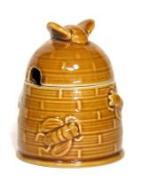 Petit Pot à Miel en céramique 1980 / Décor Ruche