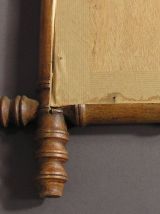 Miroir Art Déco Faux Bambou / Miroir en Bois Tourné