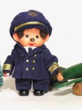 Rare Monchichi Kiki Pilote d'Avion / Collection Ajena 1980