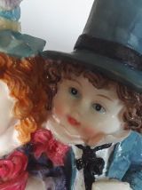 Couple en résine vintage