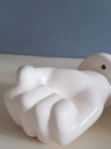 mains céramique murales blanches porte-serviettes bougeoirs