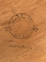 Table à manger scandinave édité par Gustav Bahus 1960