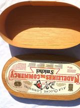 boite en bois, madeleine de commercy