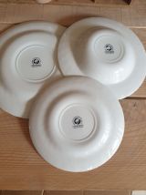 Ensemble de 3 assiettes anglaises Churchill 