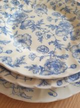 Ensemble de 3 assiettes anglaises Churchill 